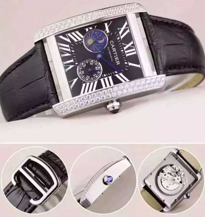 お洒落に魅せる 2016 CARTIER カルティエ 8219ムーブメント男性用腕時計 43mm-34mm 多色選択可