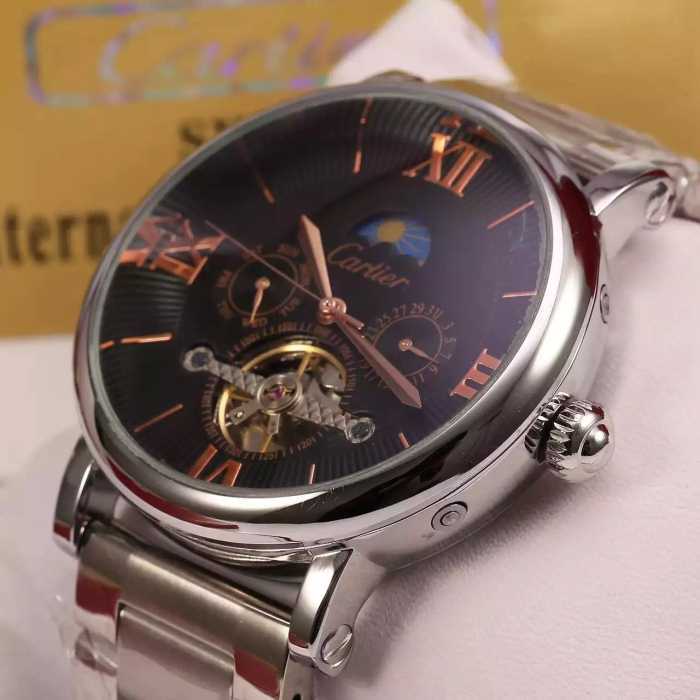 2016 超目玉 CARTIER カルティエ 機械式（自動巻き）ムーブメント 男性用腕時計 4色可選