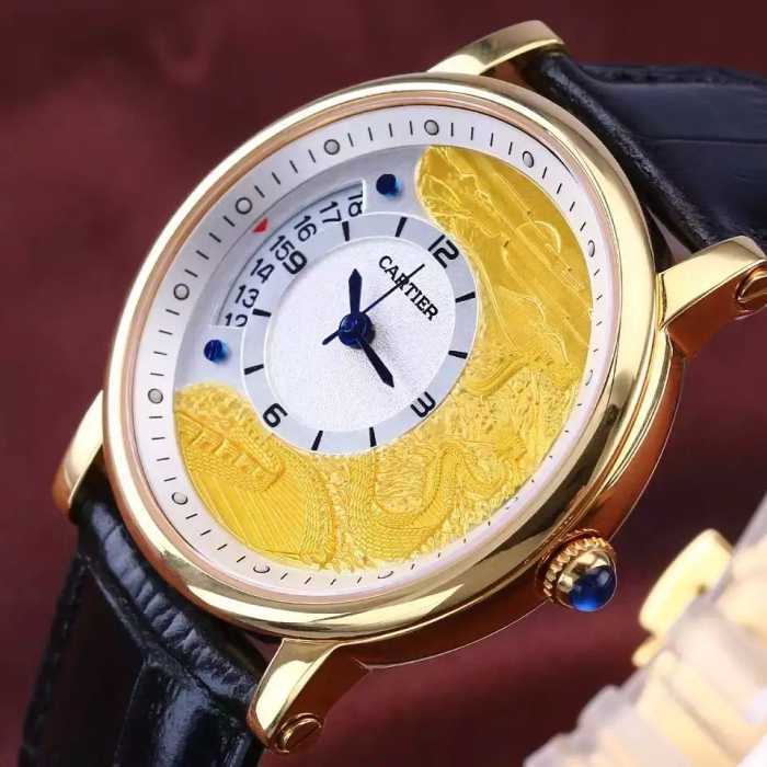  超目玉 2016 CARTIER カルティエ 輸入 クオーツ ムーブメント9015 サファイヤクリスタル風防 男性用腕時計