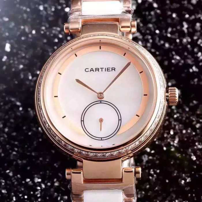 2016 今買い◎得 CARTIER カルティエ 輸入 クオーツ ムーブメント 36mm 女性用腕時計 5色可選