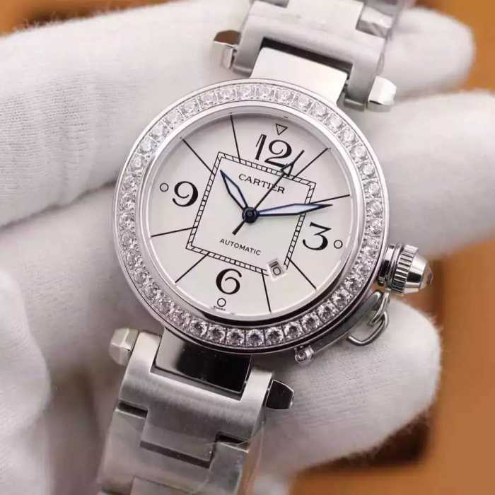 2016 CARTIER カルティエ綺麗に決まるフォルム！ 女性用腕時計 自動巻き 6t51ムーブメント 2色可選