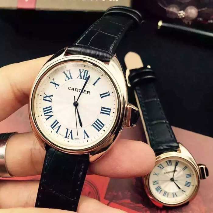 2016 CARTIER カルティエ 人気販売中 ミネラルガラス 日本製クオーツ 恋人腕時計 4色可選