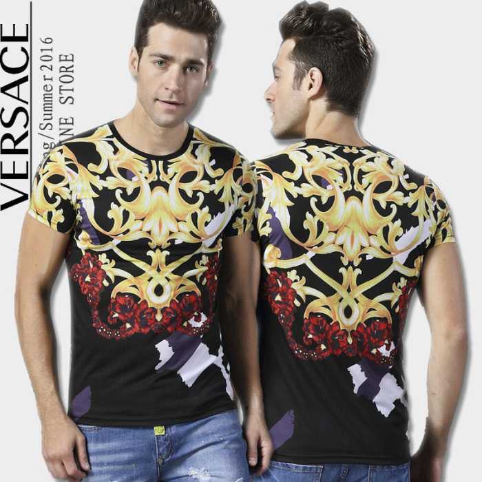 2016春夏 VERSACE ヴェルサーチ 素敵 半袖Tシャツ
