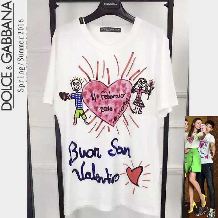 重宝するアイテム 2016春夏 Dolce&Gabbana ドルチェ＆ガッバーナ 半袖Tシャツ