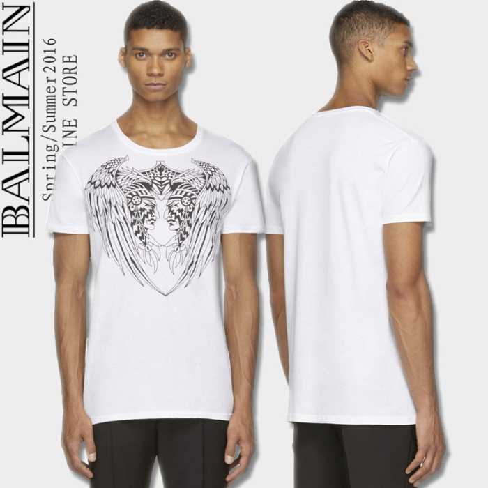 2016春夏 存在感◎ BALMAIN バルマン 半袖Tシャツ 4色可選