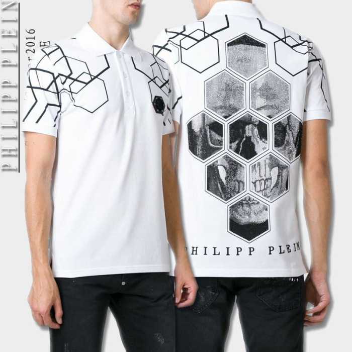 半袖Tシャツ 2016春夏 首胸ロゴ PHILIPP PLEIN フィリッププレイン   3色可選