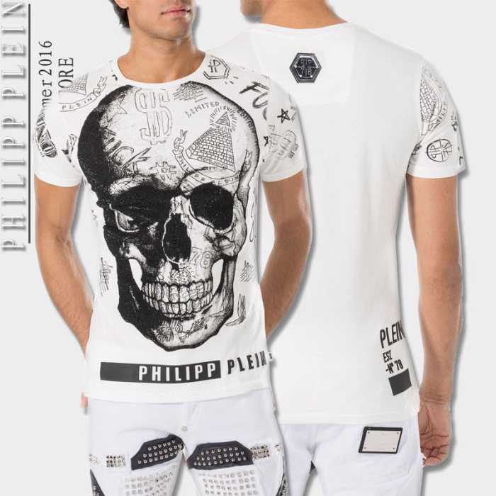 コスパ最高のプライス 2016春夏 PHILIPP PLEIN フィリッププレイン 半袖Tシャツ 3色可選