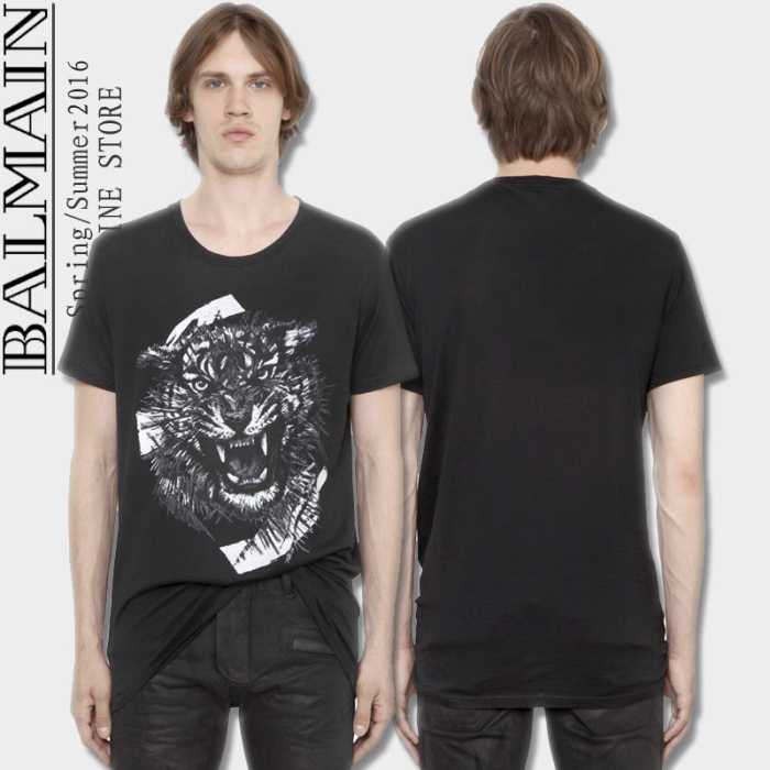 2016春夏 BALMAIN バルマン 高級感演出 半袖Tシャツ 4色可選