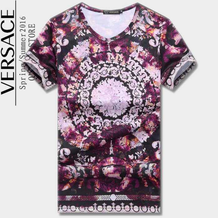 半袖Tシャツ 2016春夏大注目！ VERSACE ヴェルサーチ 2色可選