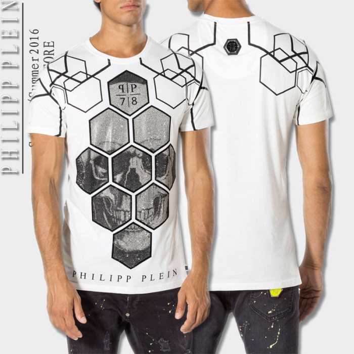 2016春夏 スタイリッシュな印象  PHILIPP PLEIN フィリッププレイン 半袖Tシャツ 3色可選