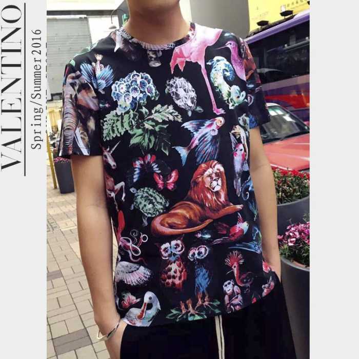 2016春夏 VALENTINO ヴァレンティノ 強い魅力を感じる一枚  半袖Tシャツ
