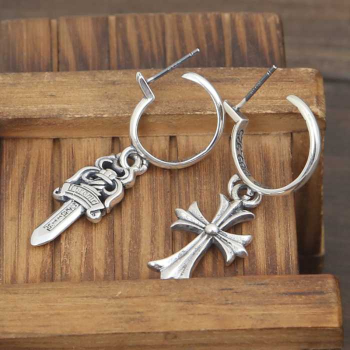 2016 大人キレイに仕立てる クロムハーツ CHROME HEARTS シルバー925 ノンホールピアス