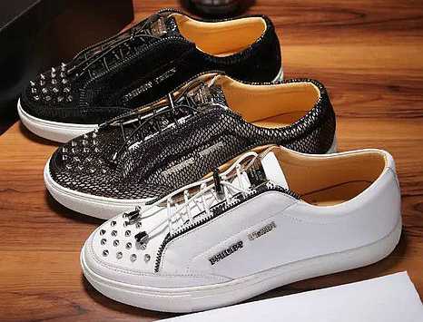 大人のおしゃれに2016 フィリッププレイン PHILIPP PLEIN フラットシューズ 3色可選