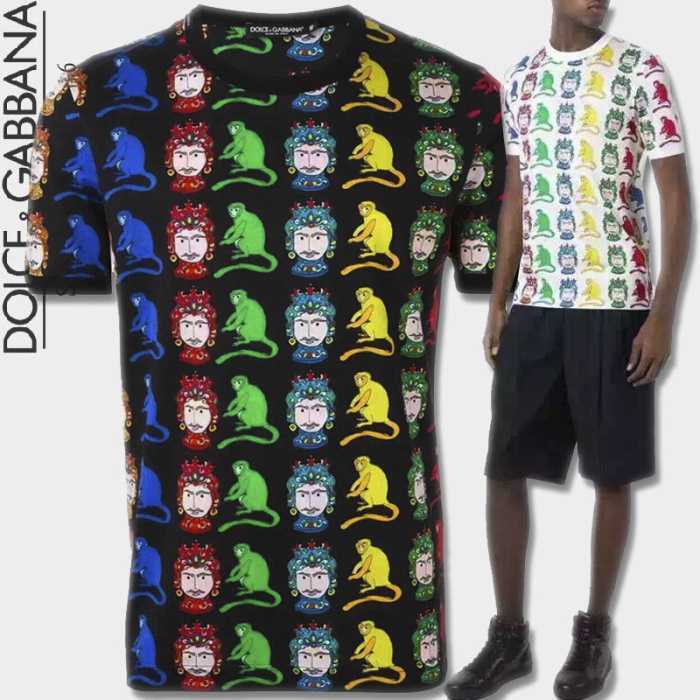 2016 着心地抜群 ドルチェ＆ガッバーナ Dolce&Gabbana 半袖Tシャツ 2色可選