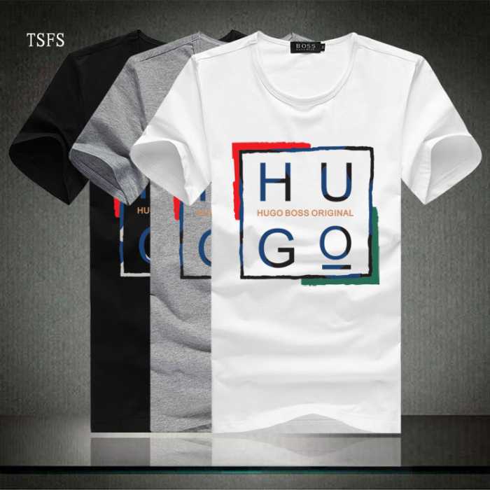 落ち着いた感覚 2016春夏  ヒューゴボス HUGO BOSS半袖Tシャツ 3色可選
