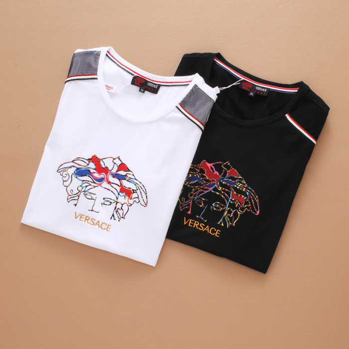 SALE開催   2016春夏 ヴェルサーチVERSACE  半袖Tシャツ 2色可選