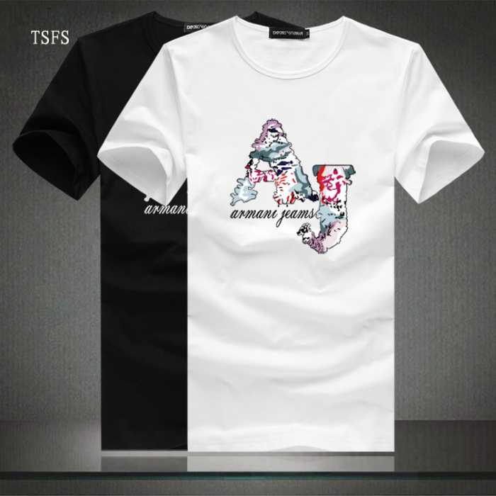 デザイン性の高い  2016春夏 ARMANI アルマーニ 半袖Tシャツ 2色可選