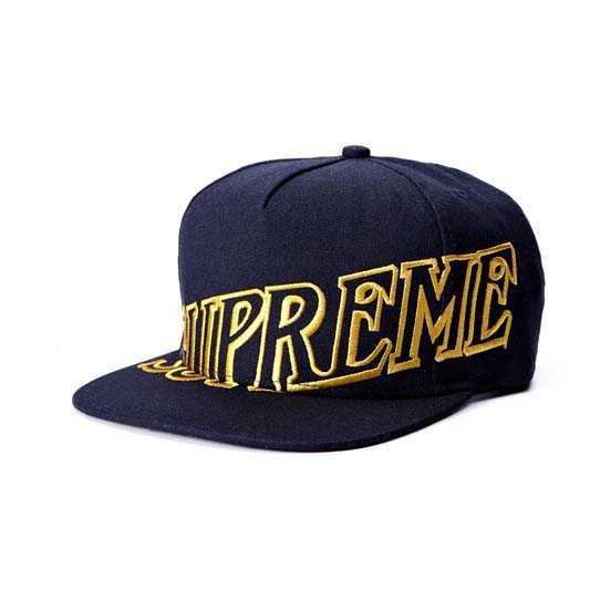 2016 モデル大絶賛♪ Supreme 14FW オーバーラップ 5パネルキャップ 帽子