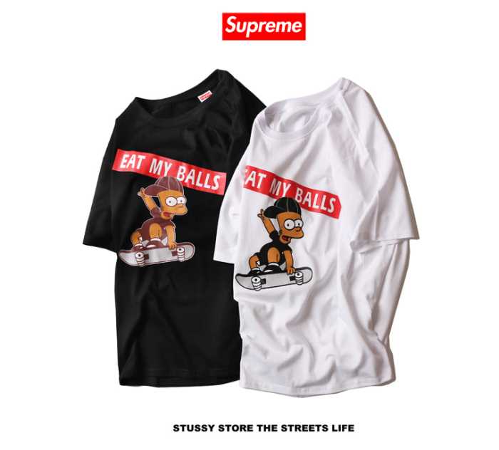 2016 ランキング商品 シュプリーム SUPREME 半袖Tシャツ 2色可選 男女兼用