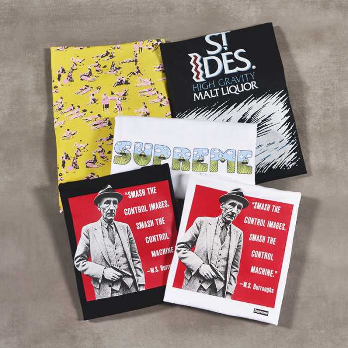 上質 2016S/Supreme burroughs st.ides the shit beach tee 半袖Tシャツ 4色可選