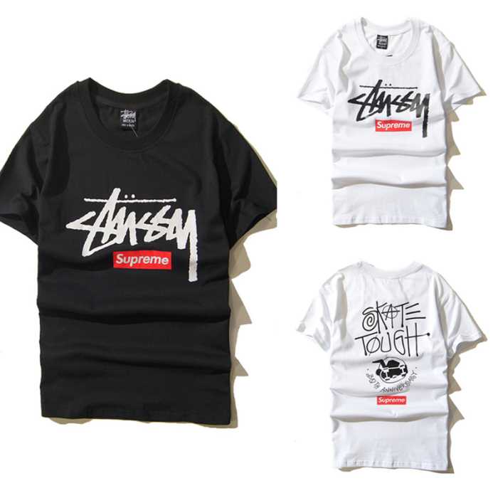 海外セレブ愛用2016 シュプリーム SUPREME 半袖Tシャツ 男女兼用 2色可選