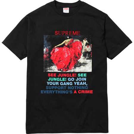2016 お洒落自在 Supreme Dancer Women Tee T-Shirt 半袖Tシャツ 男女兼用 2色可選