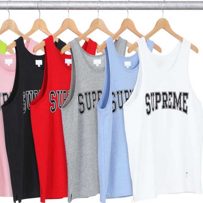 落ち着いた感覚 Supreme 15ss Collegiate Tank Top タンクトップ 男女兼用 2色可選
