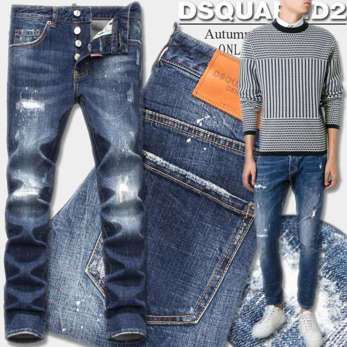 ポップ 2016秋冬 ディースクエアード DSQUARED2 ダメージデニム