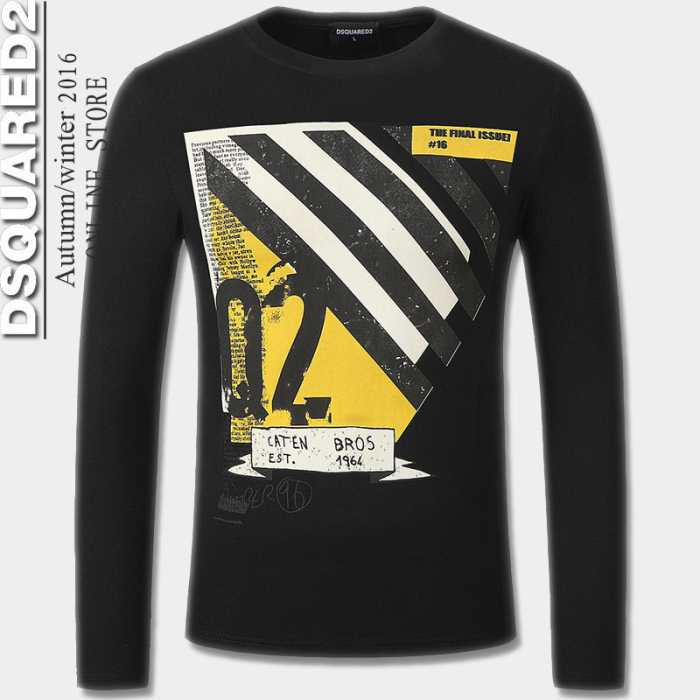 存在感のある2016秋冬 ディースクエアードDSQUARED2  長袖Tシャツ 3色可選