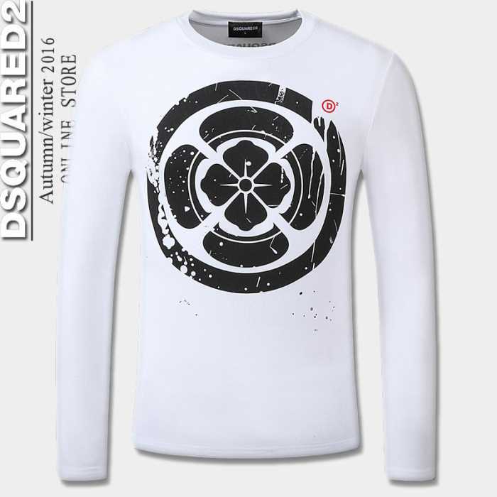 大人SALE開催2016秋冬 ディースクエアード DSQUARED2 長袖Tシャツ 3色可選