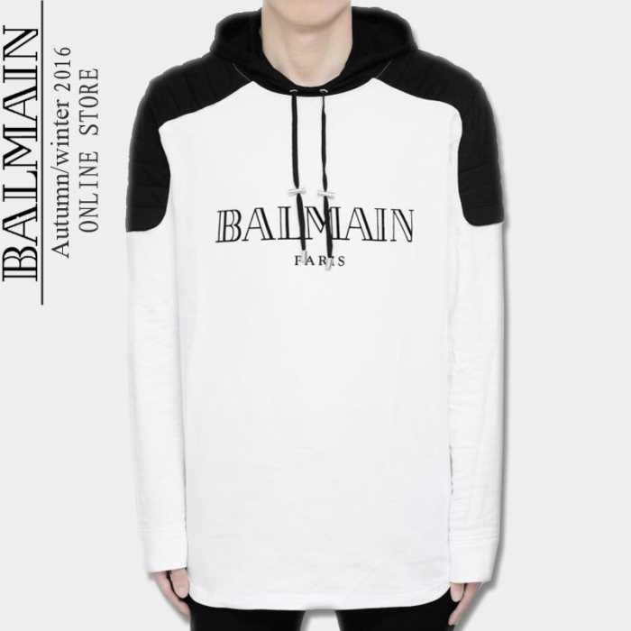 抜群の雰囲気が作れる! 2016秋冬 バルマン BALMAIN プルオーバーパーカー 4色可選
