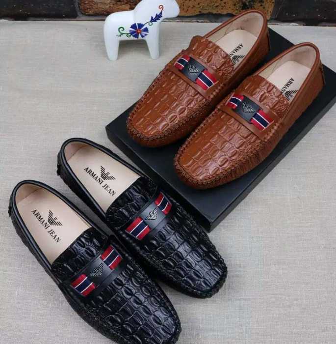 2016 アルマーニ ARMANI 高評価の人気品 スリップオン 2色可選