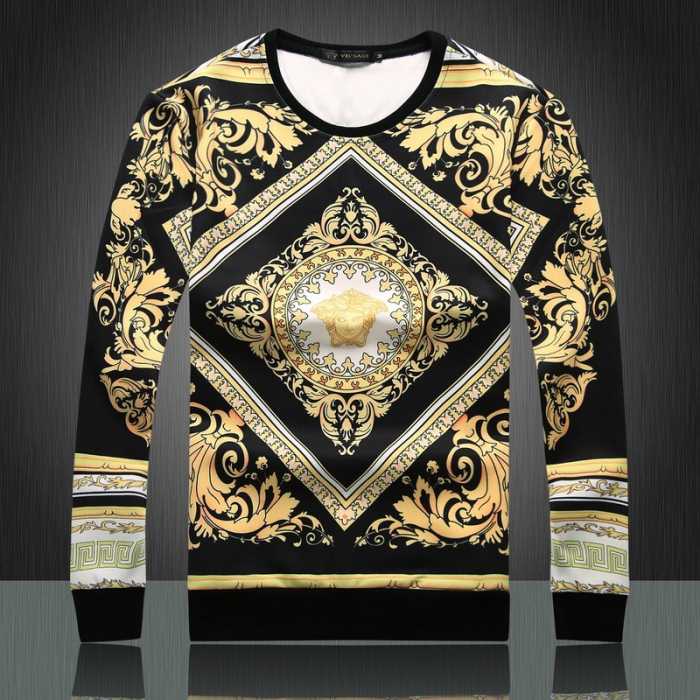 2016秋冬 上品な輝きを放つ形 ヴェルサーチ VERSACE 長袖Tシャツ