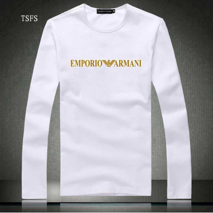 2016秋冬 【人気ブログ掲載】 アルマーニ ARMANI 長袖Tシャツ 2色可選