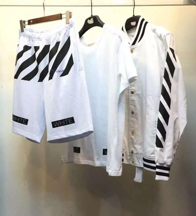 2016-17新作 オフホワイトモデル大絶賛♪ セットアップ上下（Tシャツ+上着+ズボン）