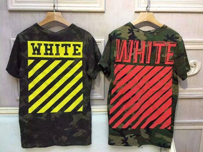 2016-17春夏新作 Off-White オフホワイト存在感のある 男女兼用半袖 Tシャツ