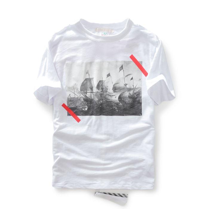 2016-17春夏新作ポップ Off-White オフホワイト半袖 Tシャツ