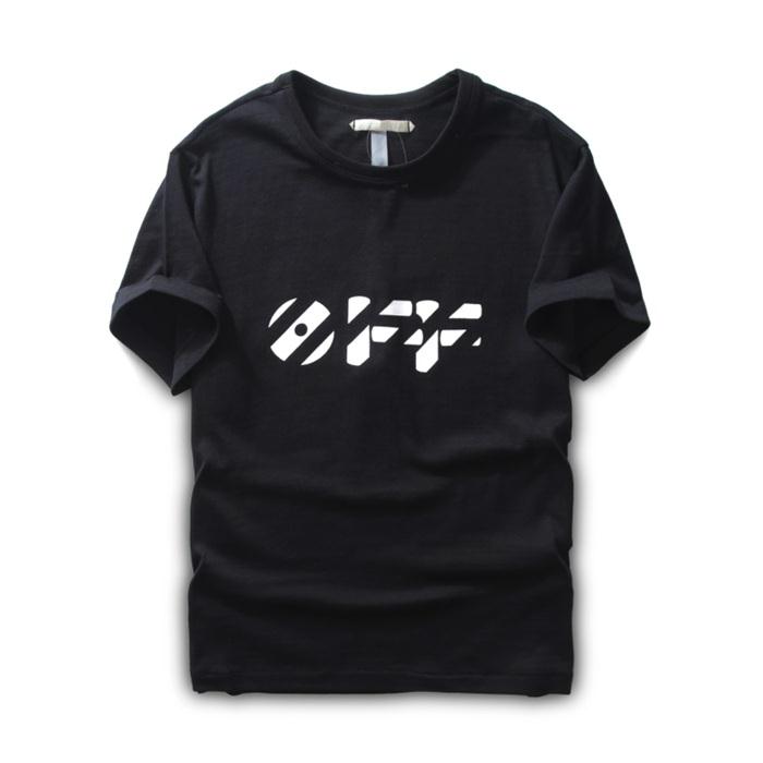 2016-17春夏新作 Off-White オフホワイト 首胸ロゴ 半袖 Tシャツ