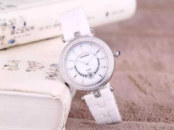 2016お洒落に魅せるカルティエ CARTIER  輸入クオーツムーブメント 女性用腕時計 2色可選