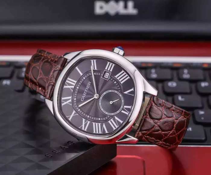2016 一味違うケーブル編みが魅力満点 カルティエ CARTIER 上級自動巻き ムーブメント 男性用腕時計 7色可選