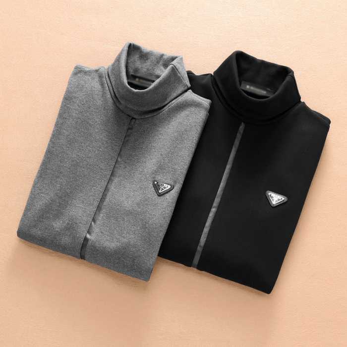 2016秋冬 SALE!今季 プラダPRADA  長袖Tシャツ ハイネック 2色可選