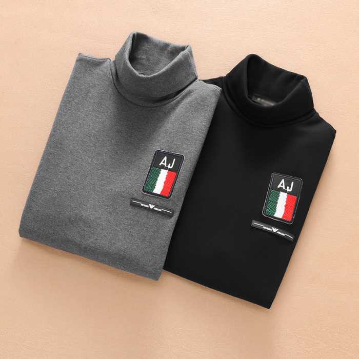 2016秋冬 希少アルマーニARMANI  長袖Tシャツ ハイネック 2色可選