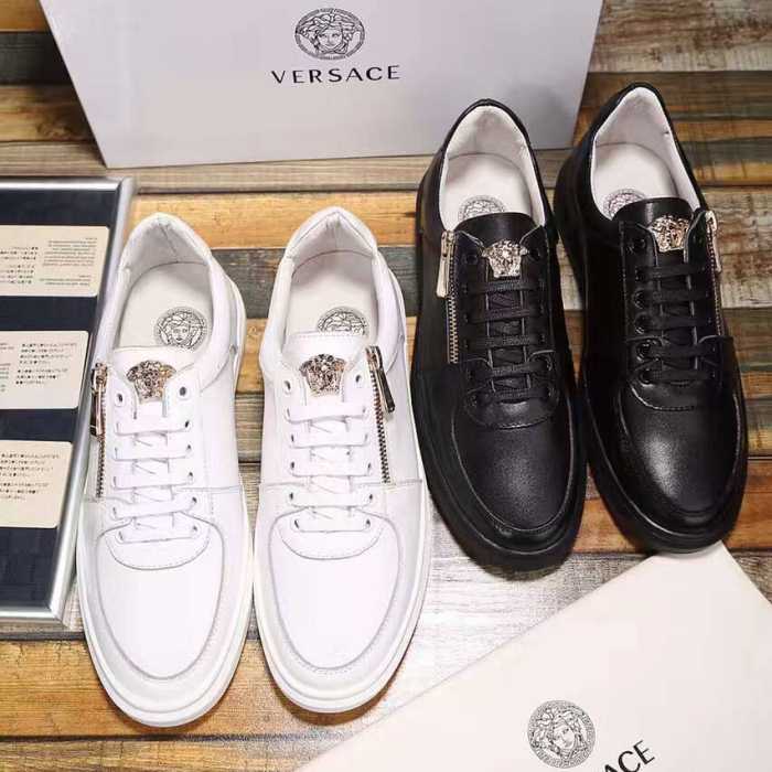 2016秋冬 ヴェルサーチVERSACE 大人気再登場  フラットシューズ スニーカー 2色可選