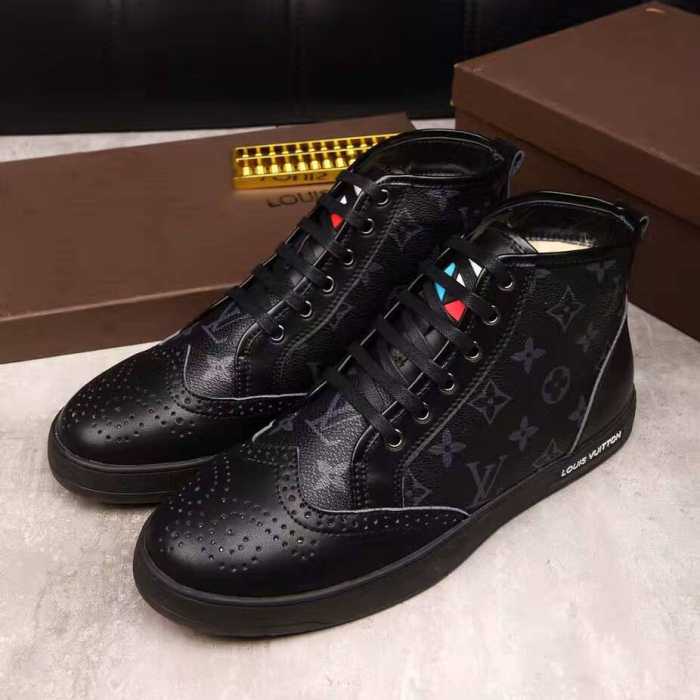 モデル大絶賛♪ 2016秋冬  ルイ ヴィトンLOUIS VUITTON ハイトップシューズ