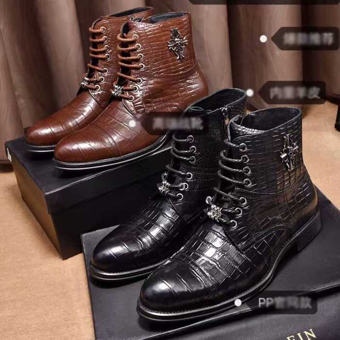 2016秋冬フィリッププレイン PHILIPP PLEIN  大注目！ ショートブーツ 2色可選