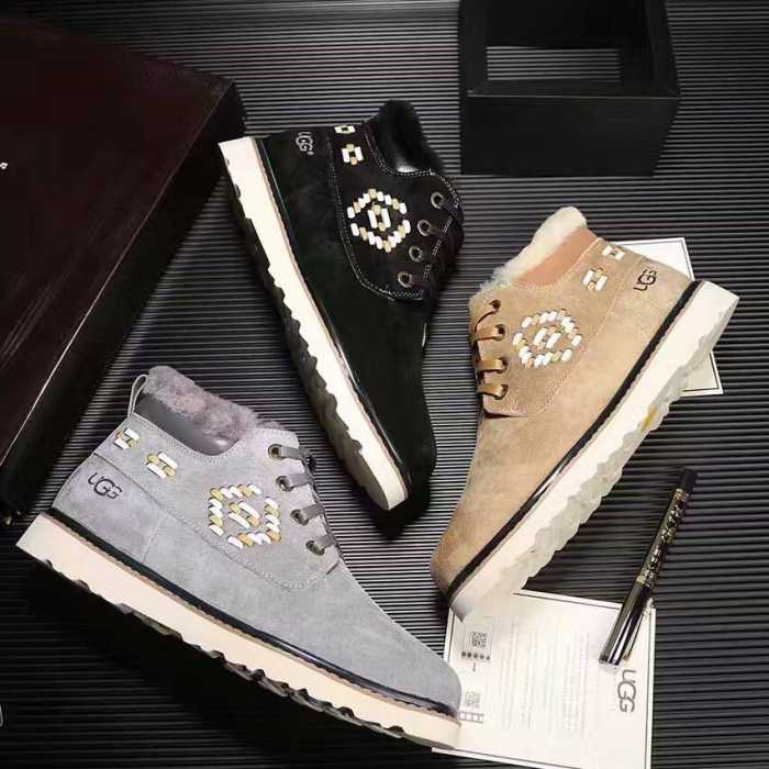 セール中 2016秋冬 UGG ハイトップシューズ フリース付け 2色可選