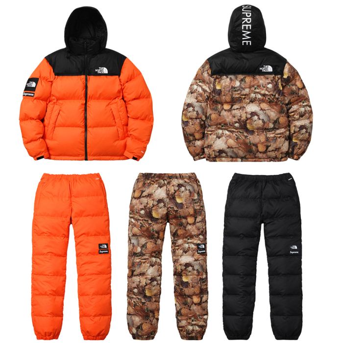 愛らしさ抜群！Supreme x TNF The North Face FW16 Jacket ダウンジャケット チノパン 3色可選 男女兼用