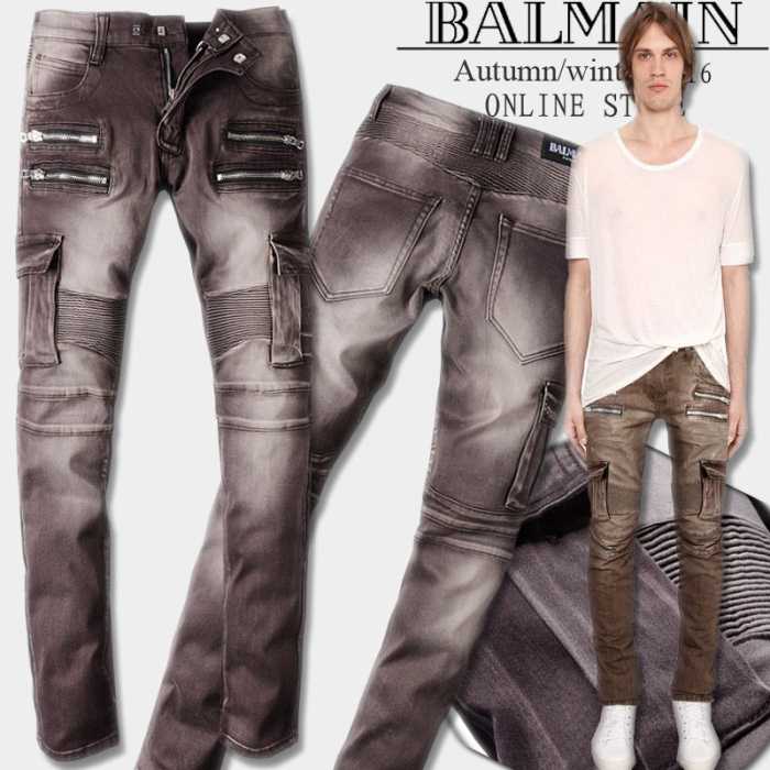 人気 ランキング 2017春夏 バルマン BALMAIN ジーンズ ユーズド加工
