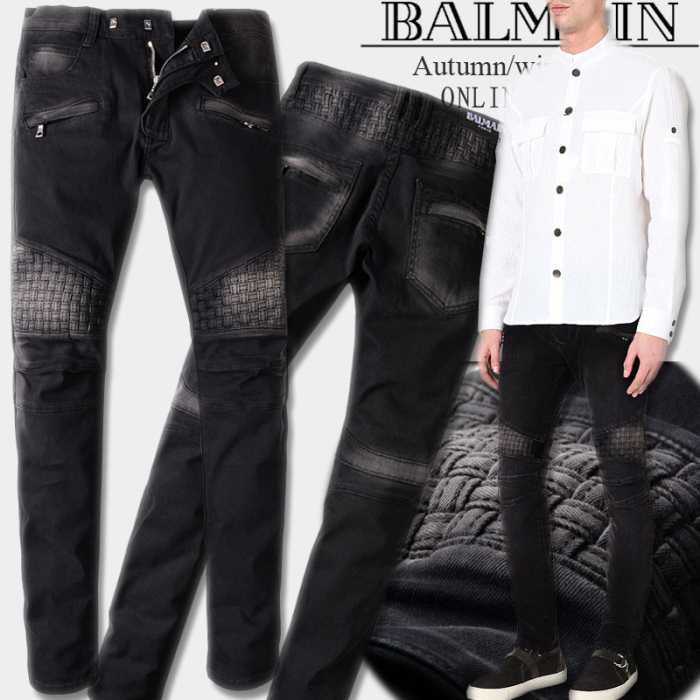 落ち着いた感覚 2017春夏 バルマン BALMAIN ジーンズ ユーズド加工