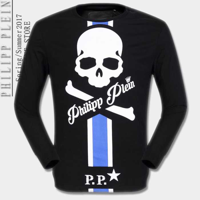 魅力的 2017春夏 フィリッププレイン PHILIPP PLEIN 長袖Tシャツ 2色可選